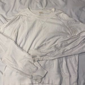 White Long Sleeve Pullover